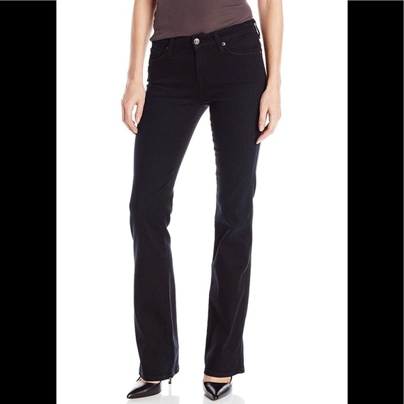 7 For All Mankind Black Jeans 29 Rinsed Blk Night